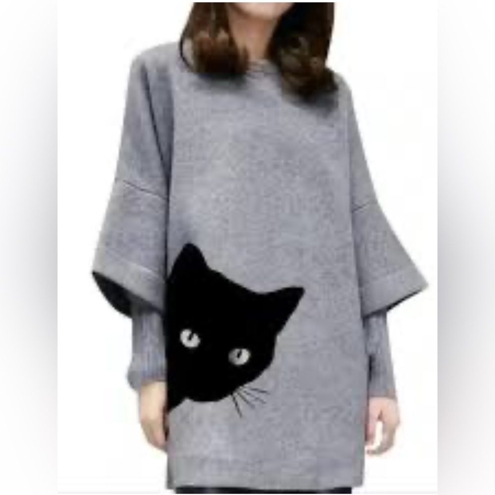NWT Order Plus Black Cat Dress size L